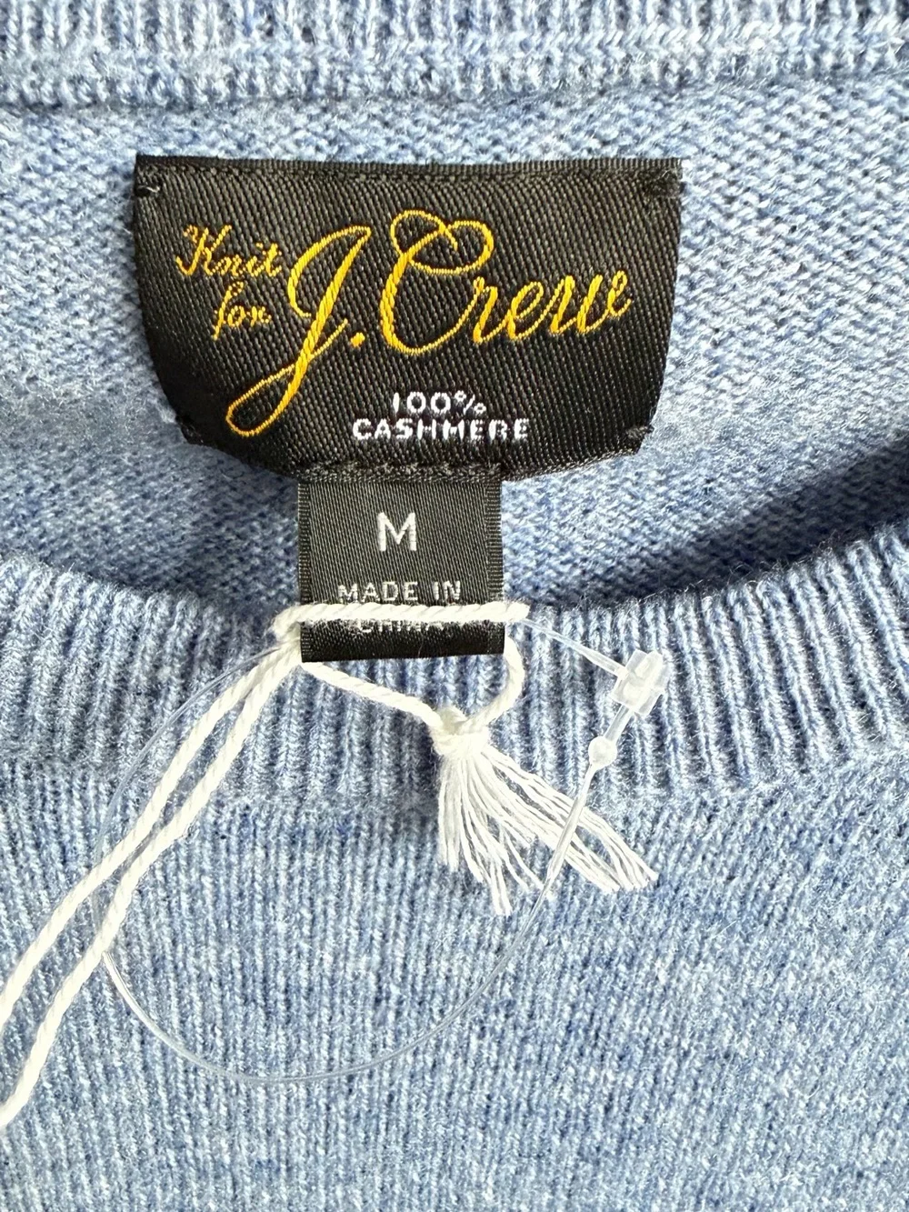 J.Crew Men’s 100% Cashmere Crewneck Sweater Blue Size M